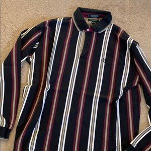 Long sleeve striped men’s shirt.